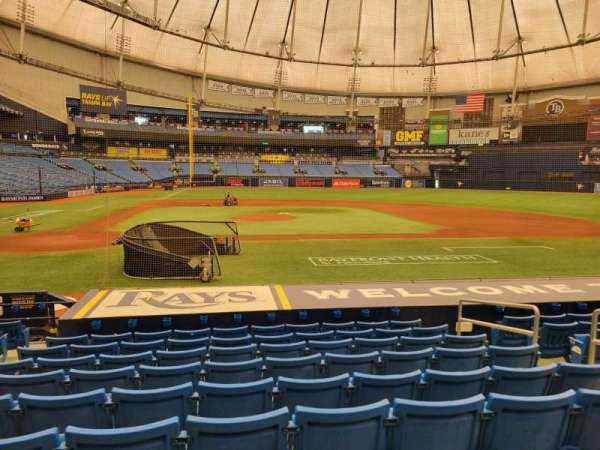 Tropicana Field, section: 112, row: t, seat: 5