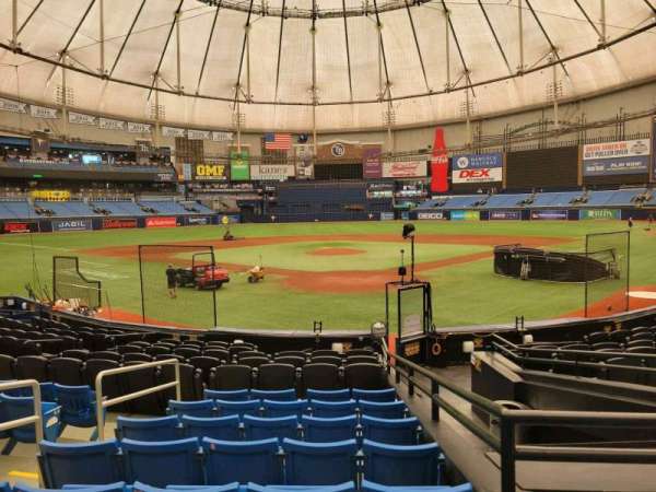 Tropicana Field, section: 101, row: t, seat: 5