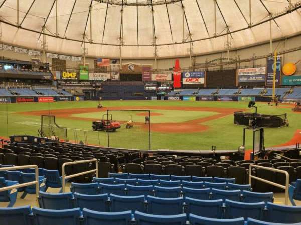 Tropicana Field, section: 103, row: t, seat: 5