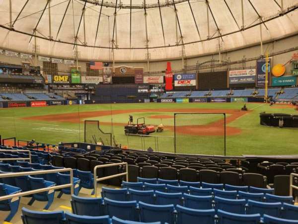 Tropicana Field, section: 105, row: t, seat: 5