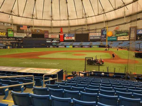 Tropicana Field, section: 109, row: t, seat: 5