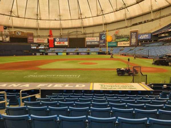 Tropicana Field, section: 111, row: t, seat: 5