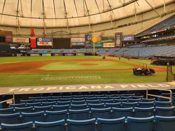 Tropicana Field, section: 113, row: t, seat: 5