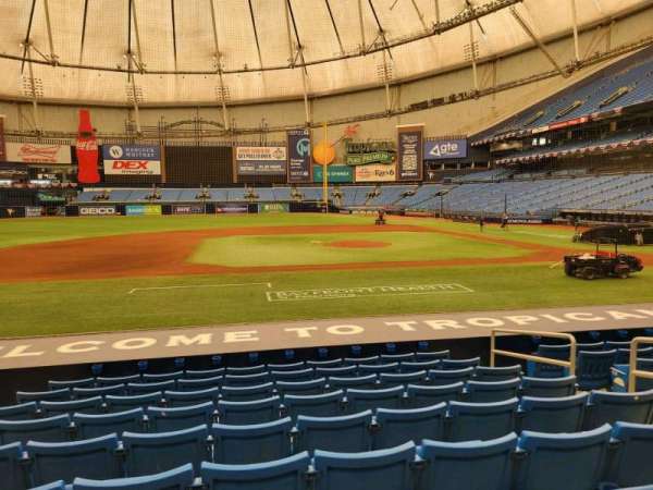 Tropicana Field, section: 115, row: t, seat: 5