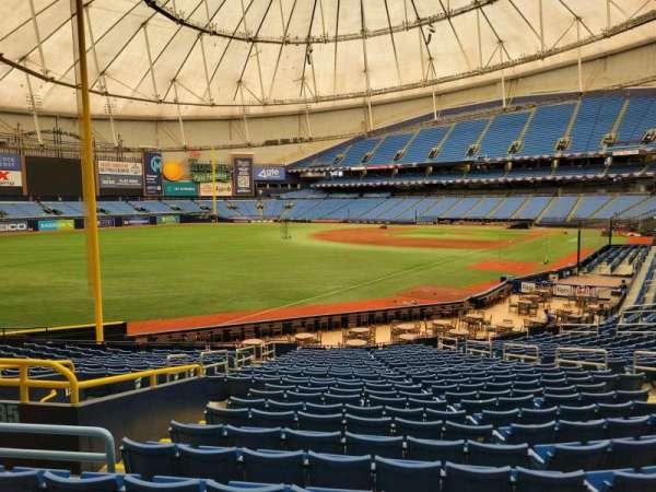 Tropicana Field, section: 135, row: gg, seat: 8