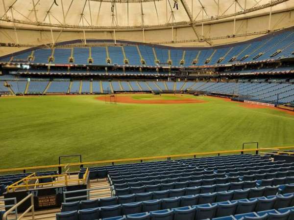 Tropicana Field, section: 145, row: wch, seat: 2