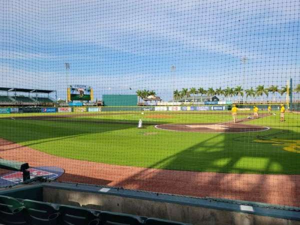 LECOM Park, section: box 3, row: 4, seat: 4