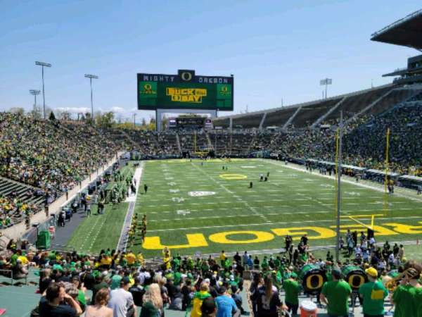 Autzen Stadium, section: 3, row: 37, seat: 1