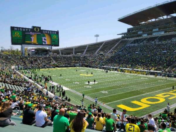 Autzen Stadium, section: 5, row: 37, seat: 6