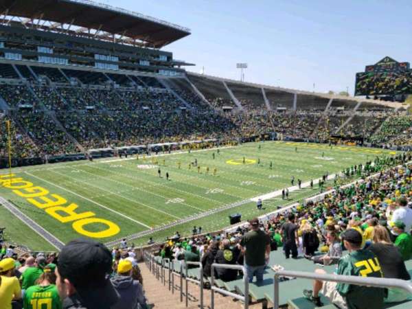 Autzen Stadium, section: 17, row: 40, seat: 1
