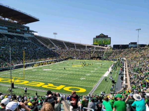 Autzen Stadium, section: 19, row: 41, seat: 1