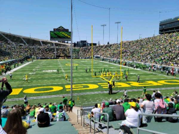 Autzen Stadium, section: 22, row: 24, seat: 3