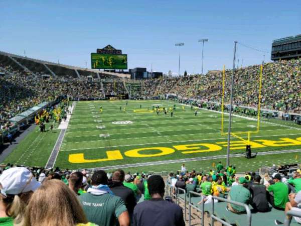 Autzen Stadium, section: 23, row: 31, seat: 1