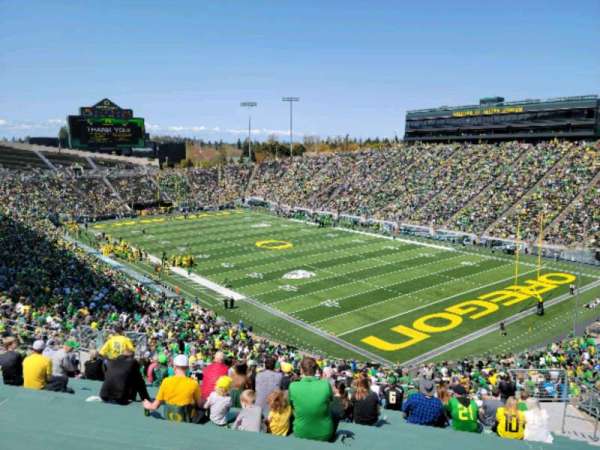 Autzen Stadium, section: 25, row: 59, seat: 10