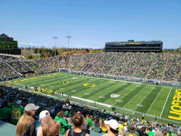 Autzen Stadium, section: 27, row: 65, seat: 10