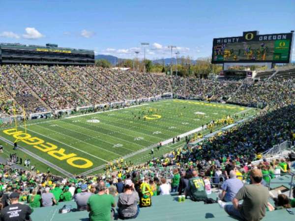 Autzen Stadium, section: 37, row: 62, seat: 14