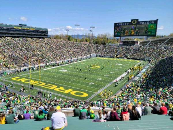 Autzen Stadium, section: 38, row: 58, seat: 20