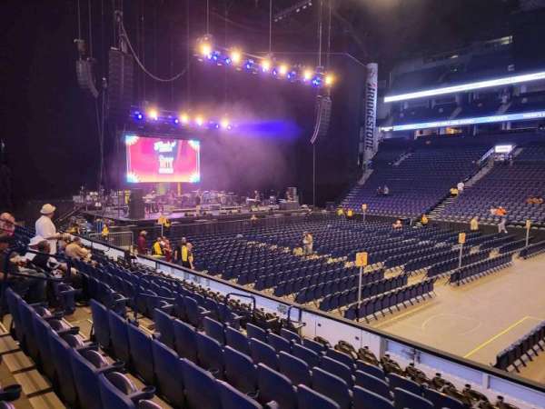 Bridgestone Arena, section: 116, row: kk, seat: 10