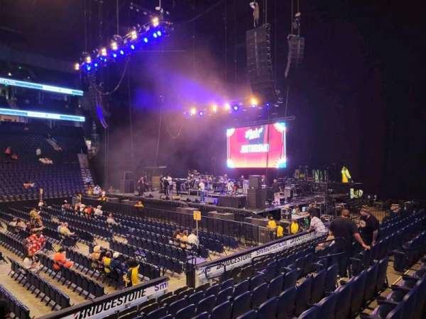 Bridgestone Arena, section: 106, row: kk, seat: 12