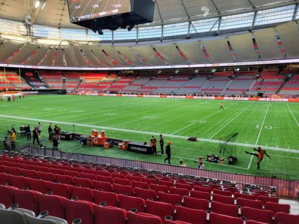 BC Place, section: 210, row: n, seat: 103