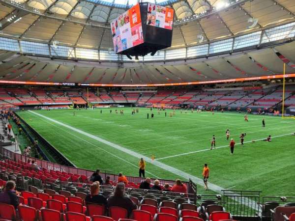 BC Place, section: 233, row: p, seat: 102