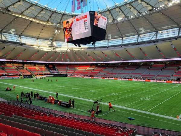 BC Place, section: 209, row: s, seat: 1
