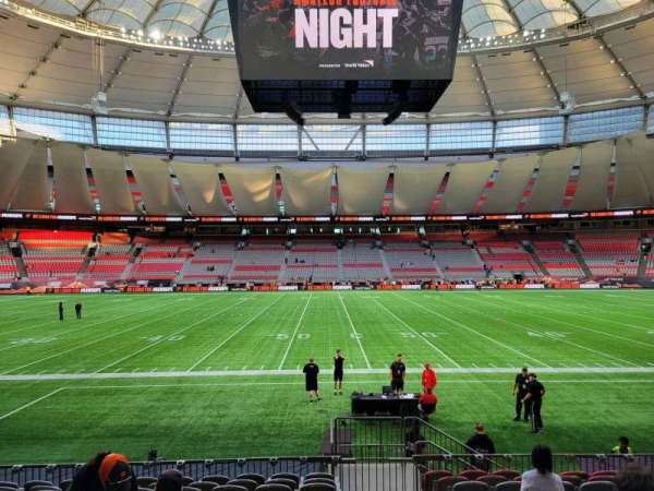 BC Place, section: 214, row: l, seat: 102