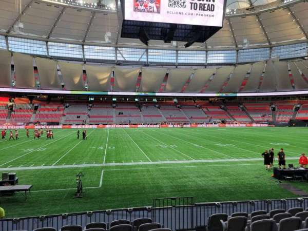 BC Place, section: 215, row: h, seat: 102