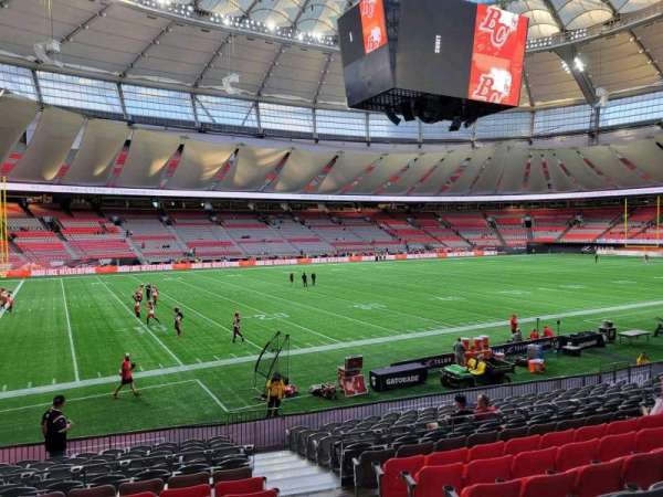BC Place, section: 218, row: p, seat: 102