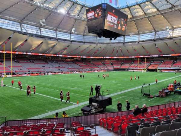 BC Place, section: 221, row: m, seat: 102