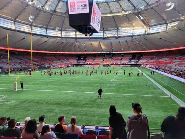 BC Place, section: 252, row: n, seat: 101