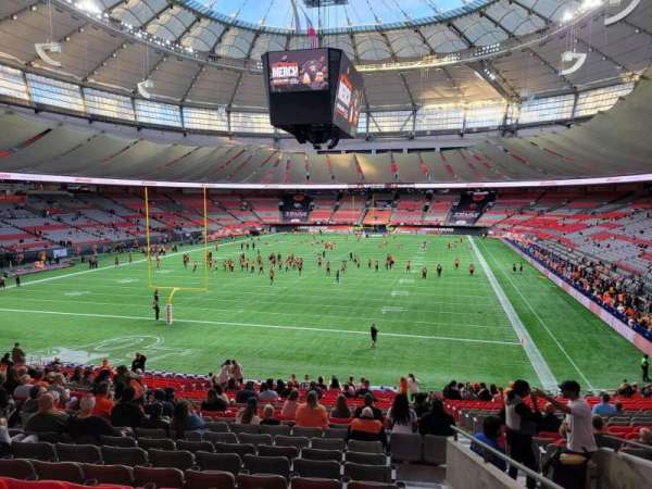 BC Place, section: 252, row: k, seat: 101