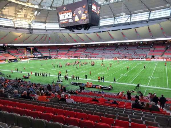 BC Place, section: 210, row: jj, seat: 102