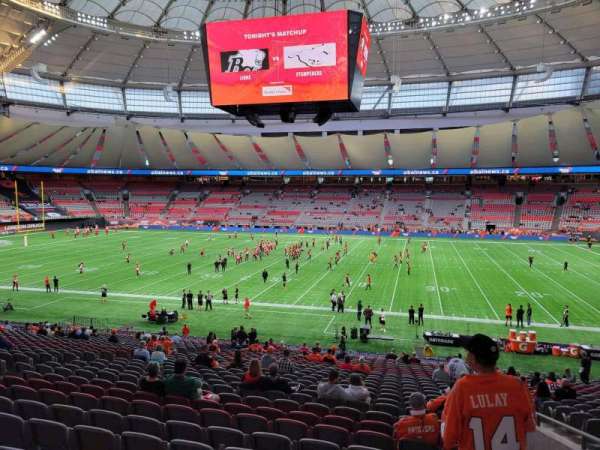 BC Place, section: 212, row: kk, seat: 102