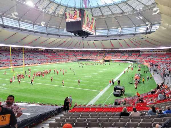 BC Place, section: 224, row: dd, seat: 1