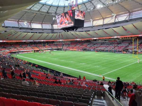 BC Place, section: 234, row: ll, seat: 102