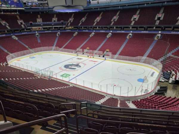 Rogers Arena, section: 305, row: 8, seat: 1