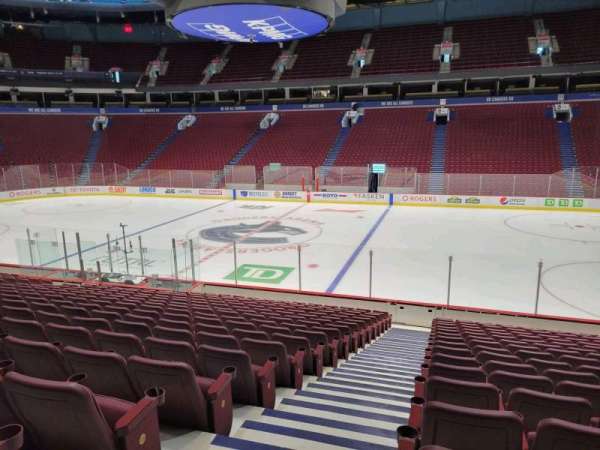 Rogers Arena, section: 105, row: 17, seat: 1
