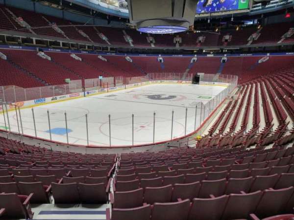 Rogers Arena, section: 110, row: 17, seat: 1