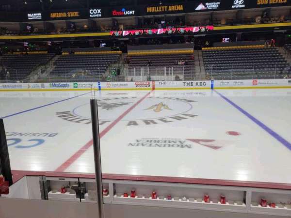 Mullett Arena, section: 101, row: e, seat: 4