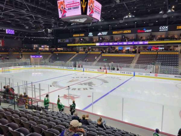 Mullett Arena, section: 110, row: m, seat: 7
