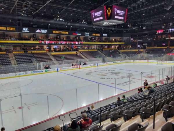 Mullett Arena, section: 113, row: m, seat: 7