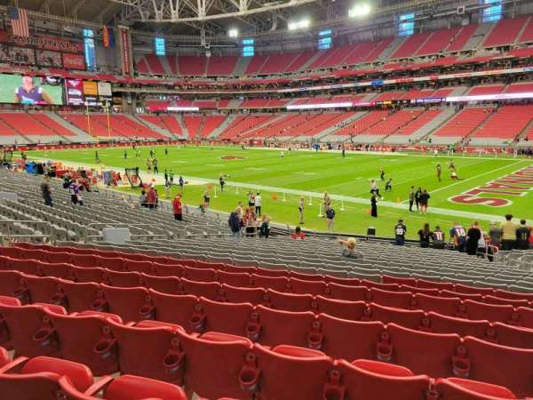 State Farm Stadium, section: 103, row: 20, seat: 10