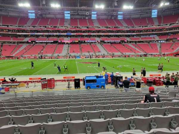 State Farm Stadium, section: 109, row: 12, seat: 10