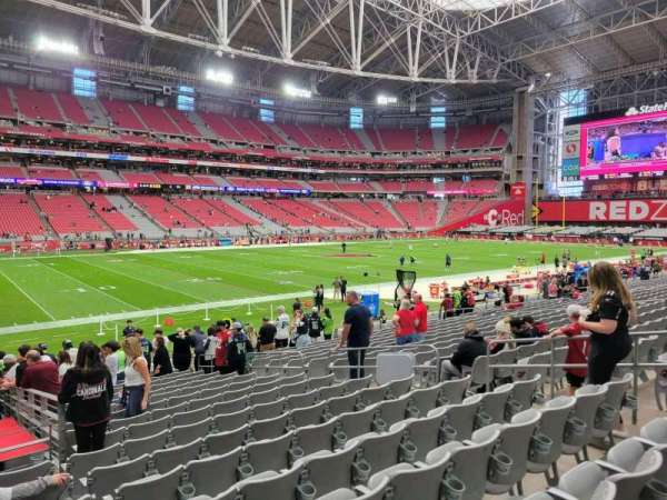 State Farm Stadium, section: 113, row: 17, seat: 10