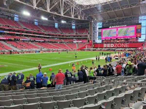 State Farm Stadium, section: 114, row: 10, seat: 10