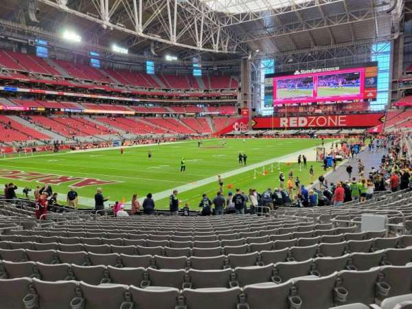 State Farm Stadium, section: 115, row: 18, seat: 10