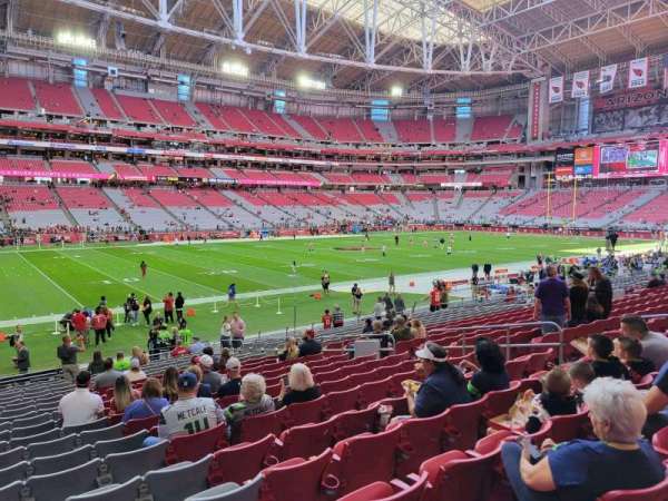 State Farm Stadium, section: 134, row: 20, seat: 12
