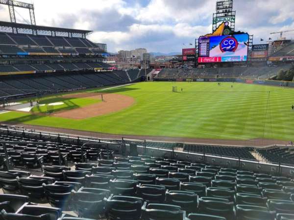 Coors Field, section: 216, row: 10, seat: 10