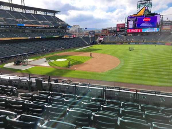 Coors Field, section: 219, row: 6, seat: 10